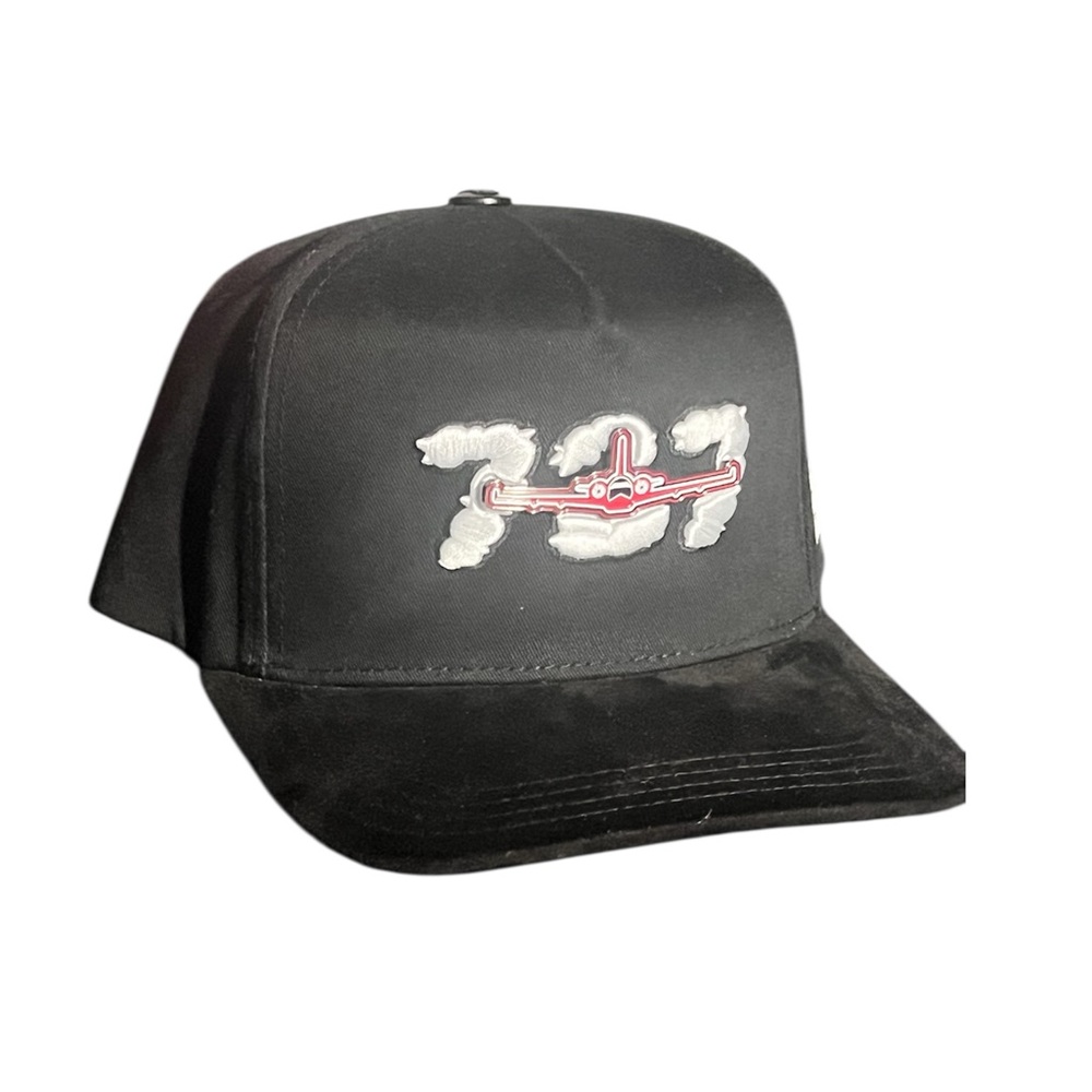 Big boss- Black and White Mesh Trucker Hat with 704 Logo